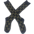 Gaudy Glimmer Socks - black