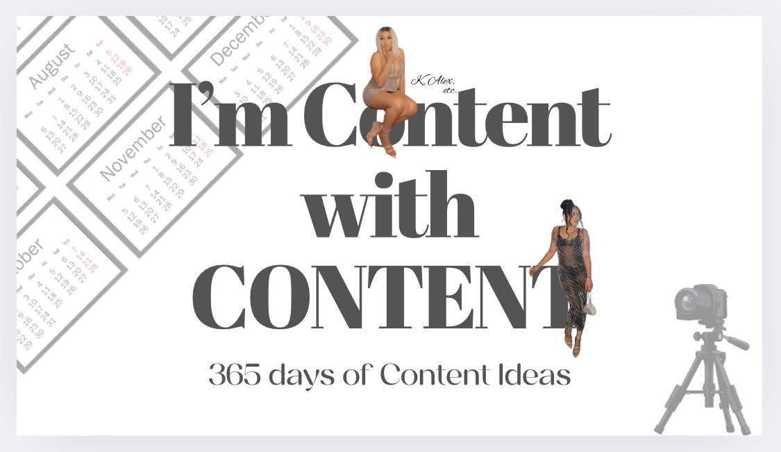 365 Day Content Calendar : I’m Content with Content