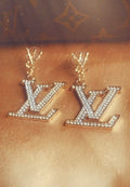 Lady Vee Drop Earrings - gold